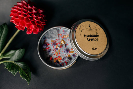 Invisible Armor Candle | Protection & Balance Crystal Candle