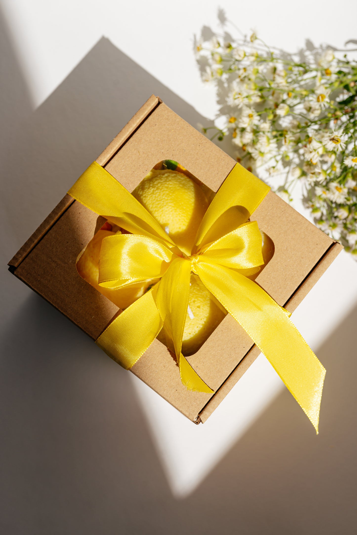 Realistic Lemon Candle: Unscented Soy Wax, Handmade Home Decor