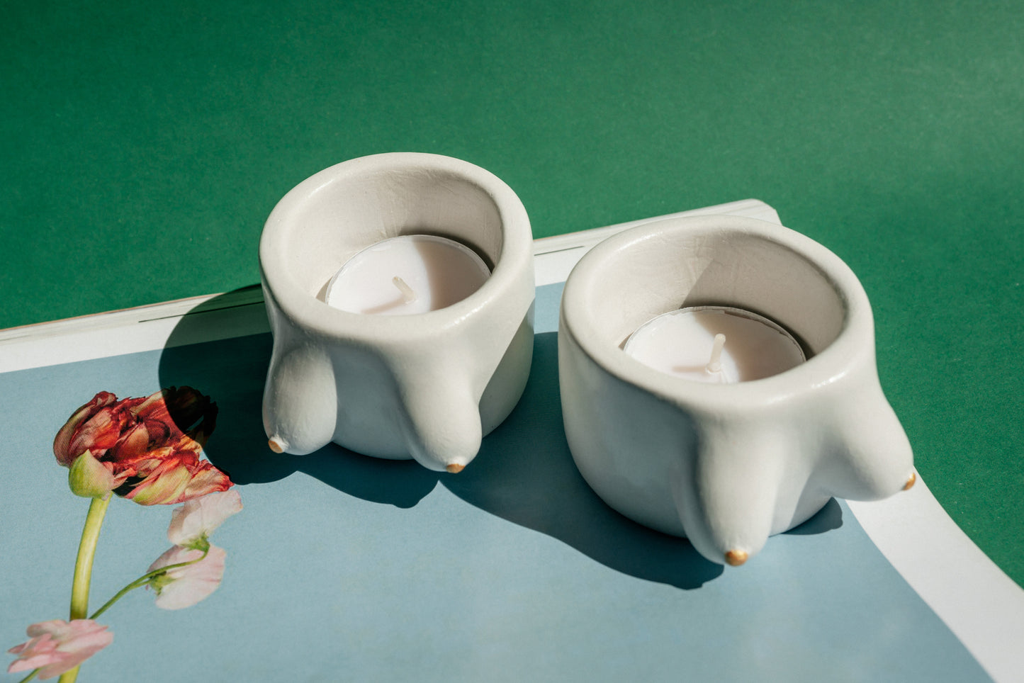 Empowerment Boob Candle Holder | Breast Cancer Awareness Gift & Self-Check Reminder