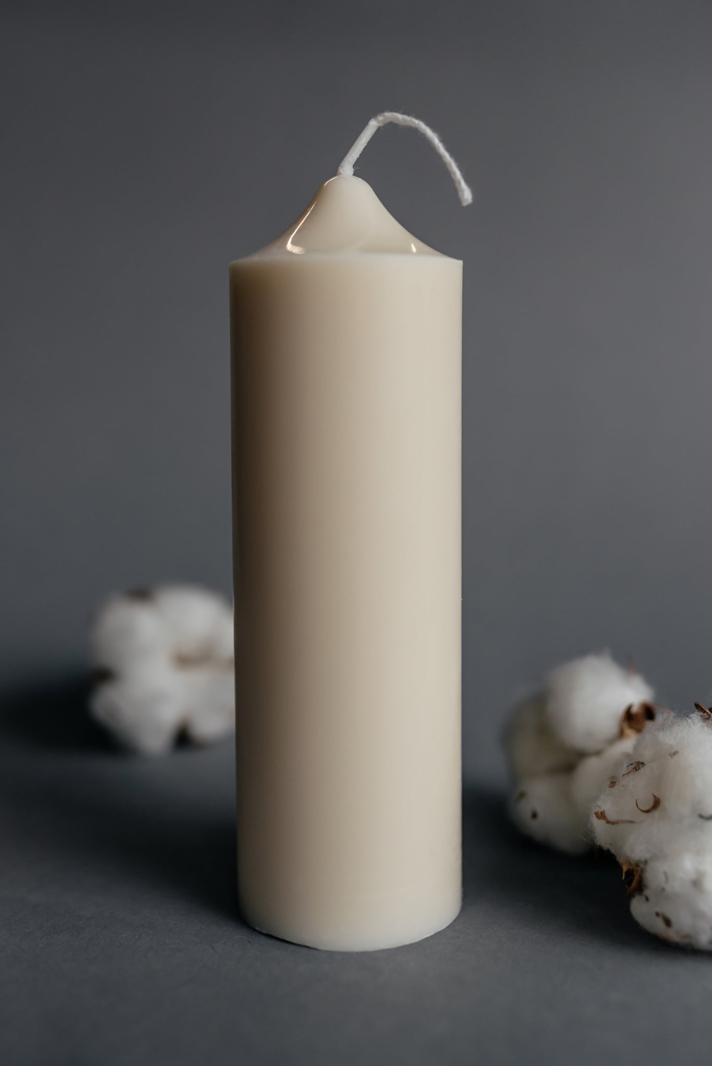 Set of 4 Pillar Candles | Ivory Soy Wax Home & Wedding Decor