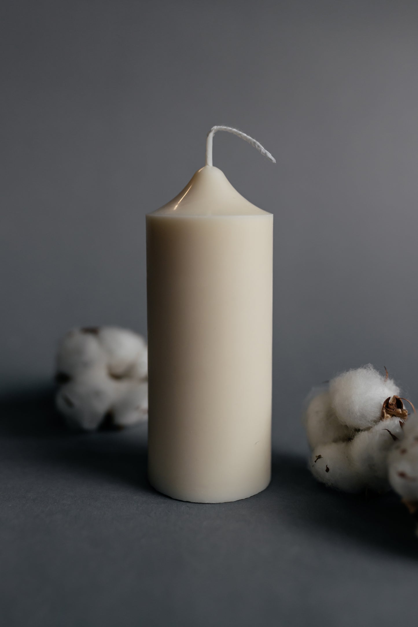 Set of 4 Pillar Candles | Ivory Soy Wax Home & Wedding Decor