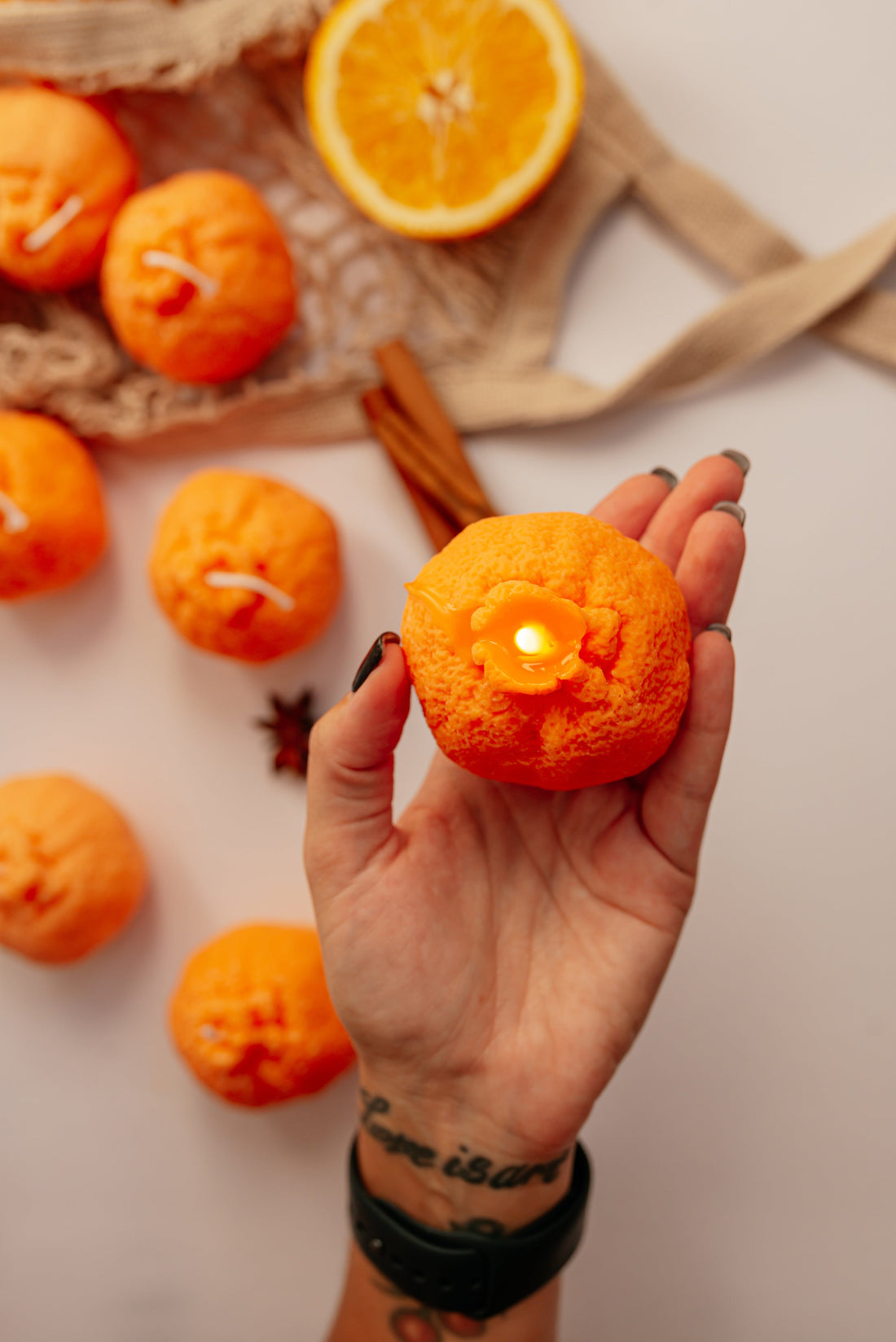 Handmade soy sculptural candles NOX