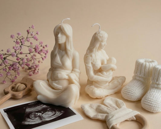Soy Wax Motherhood Candle Set: "Mother's Embrace" & "Eternal Bond"