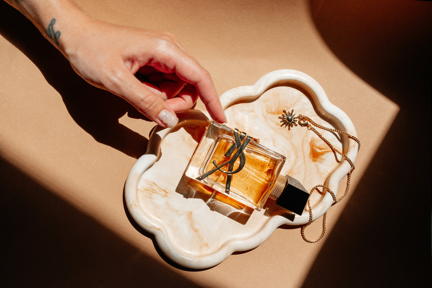 Cloud Shape Trinket Dish | Marble Beige