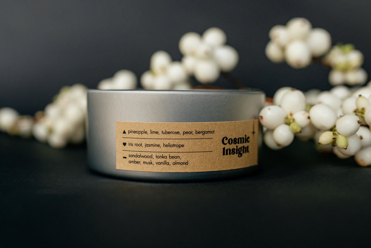 COSMIC INSIGHT candle  — your guide into the world of intuition and deep revelations.