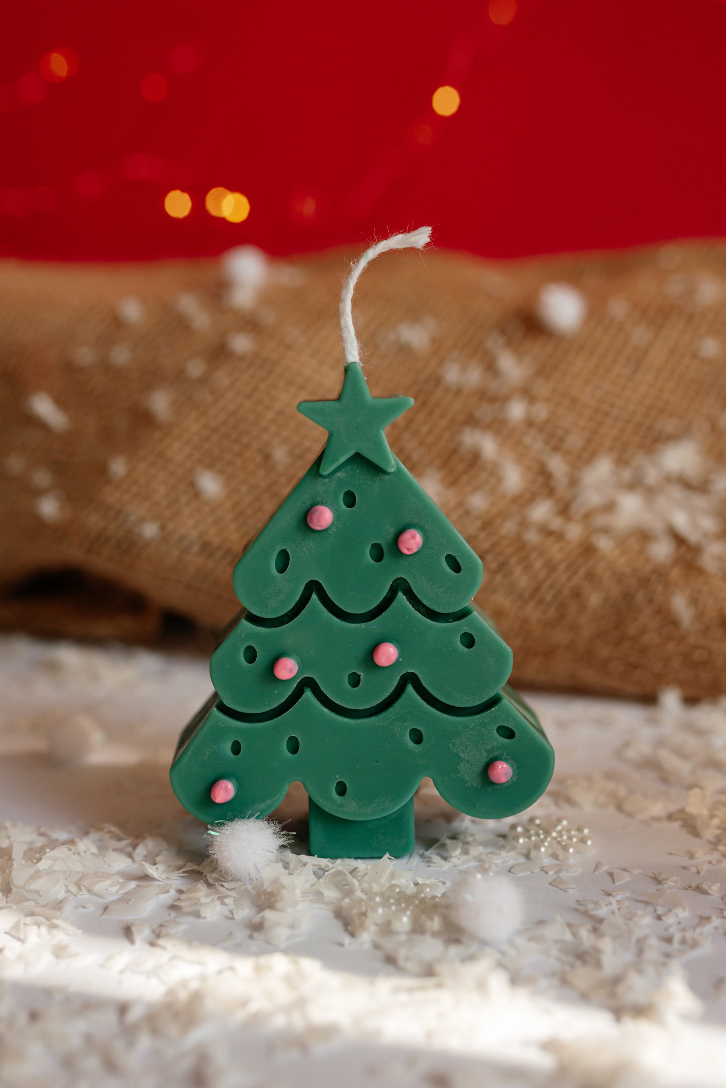 Magical Christmas Candle Gift Box – Cozy Winter Table Décor