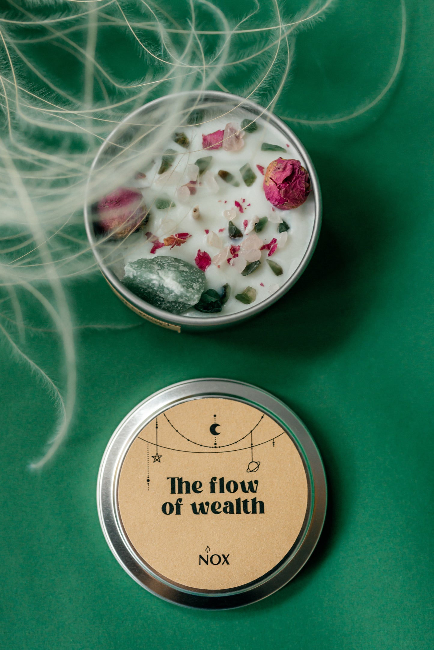 THE FLOW of WEALTH candle  — your key to abundance and financial well-being.