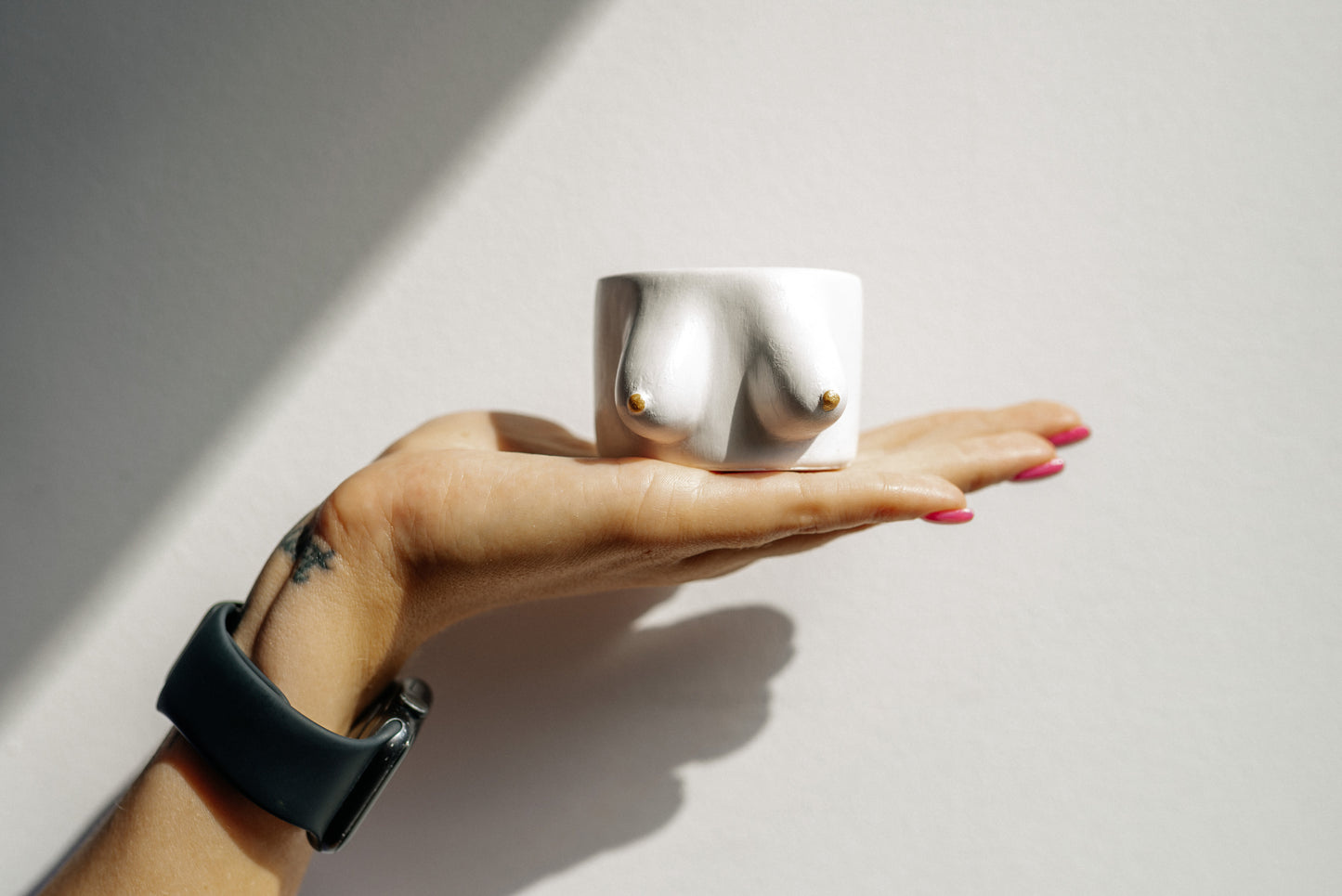 Empowerment Boob Candle Holder | Breast Cancer Awareness Gift & Self-Check Reminder