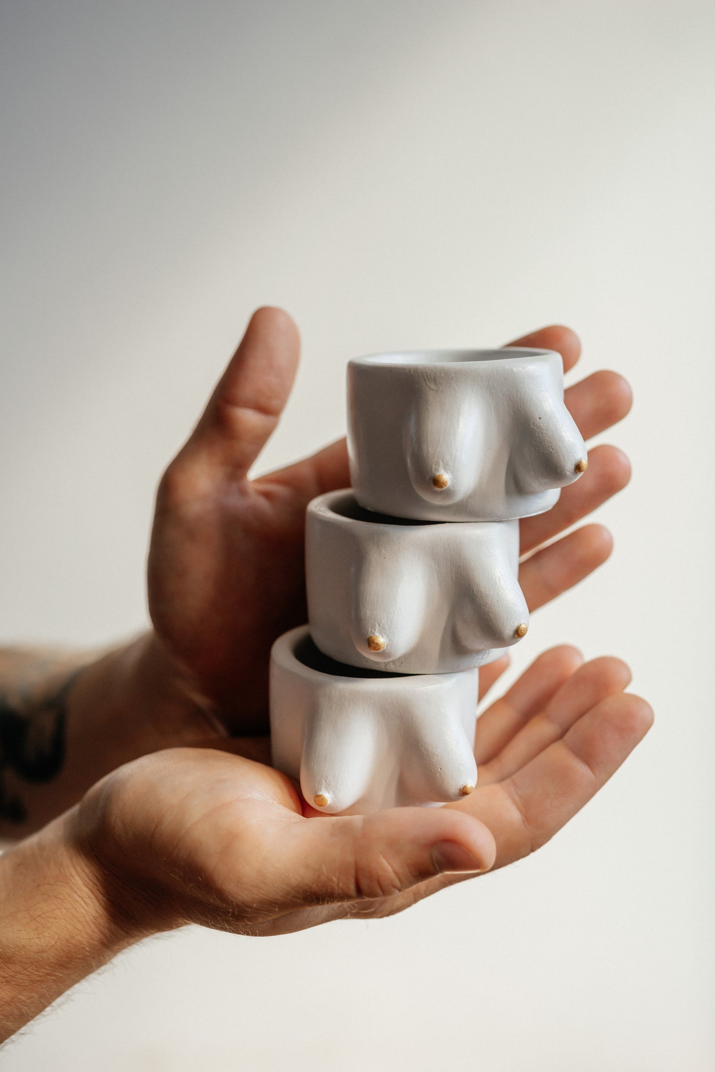 Empowerment Boob Candle Holder | Breast Cancer Awareness Gift & Self-Check Reminder