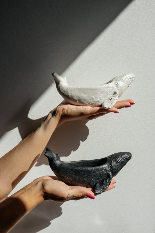 Majestic Whale Jewelry Tray | Space Black Handcrafted Trinket Dish