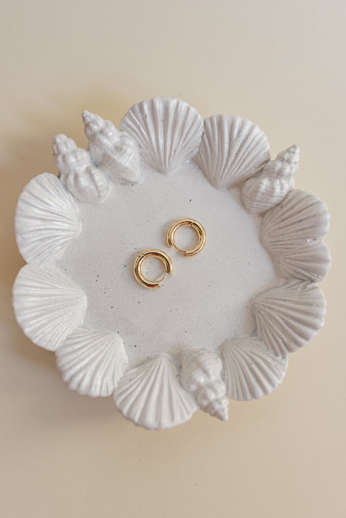 Seashell Trinket Dish Plaster Jewelry Tray