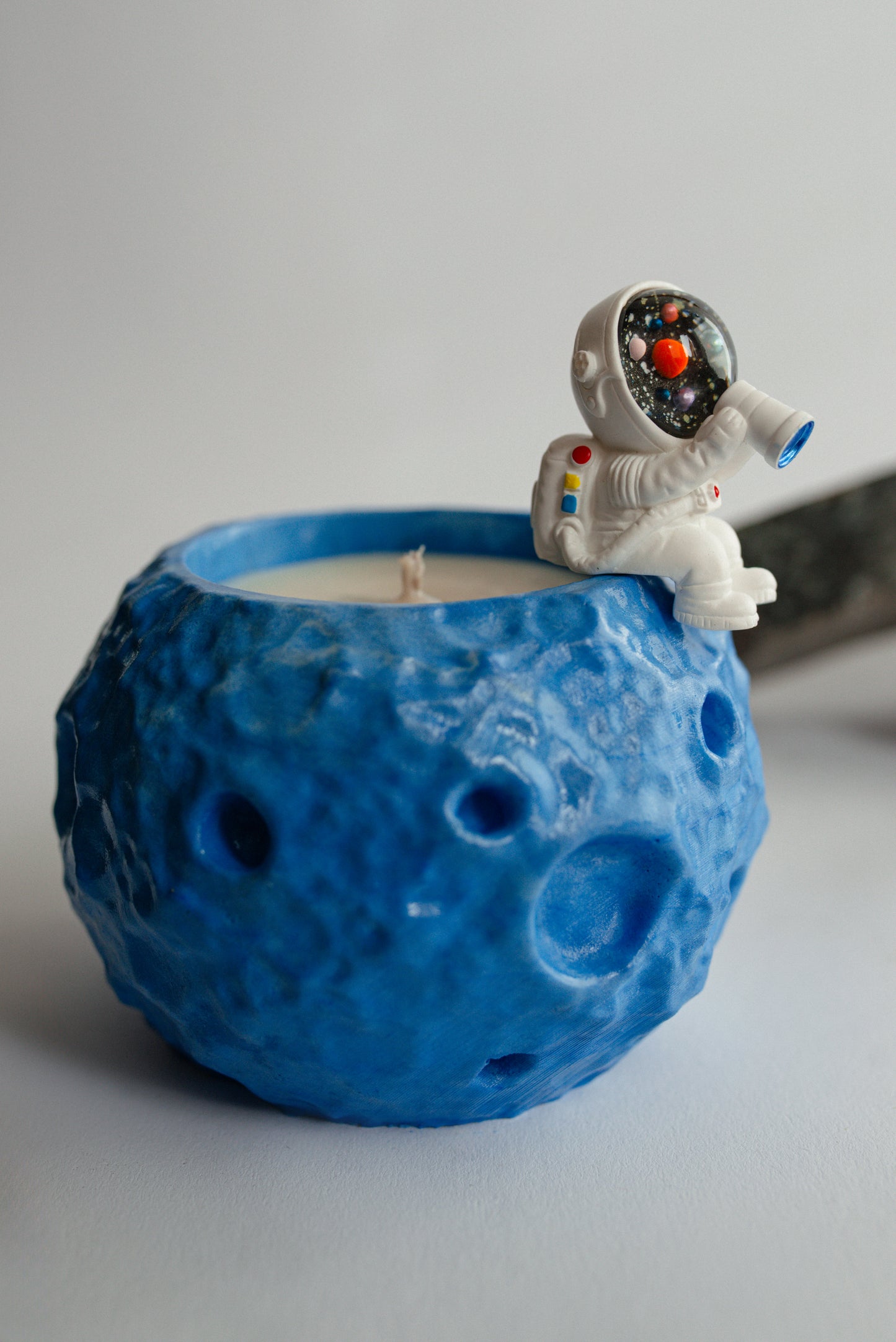 Moon Soy Candle with Astronaut | Space Gift