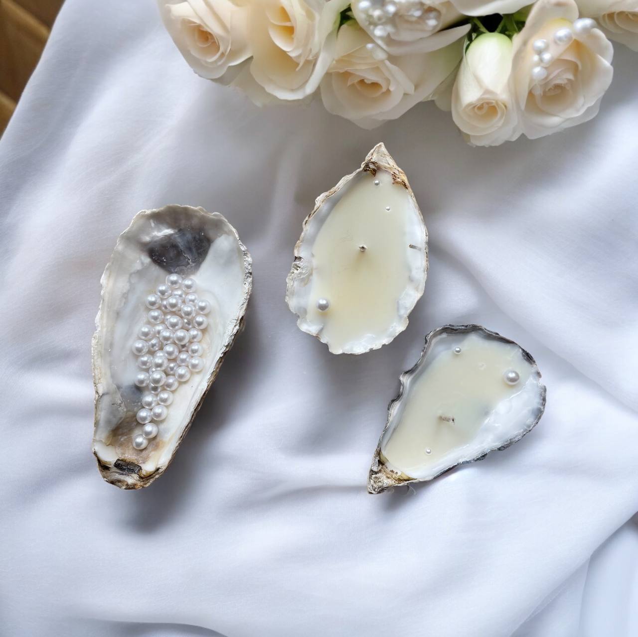 wedding gifts
oyster seashell candle